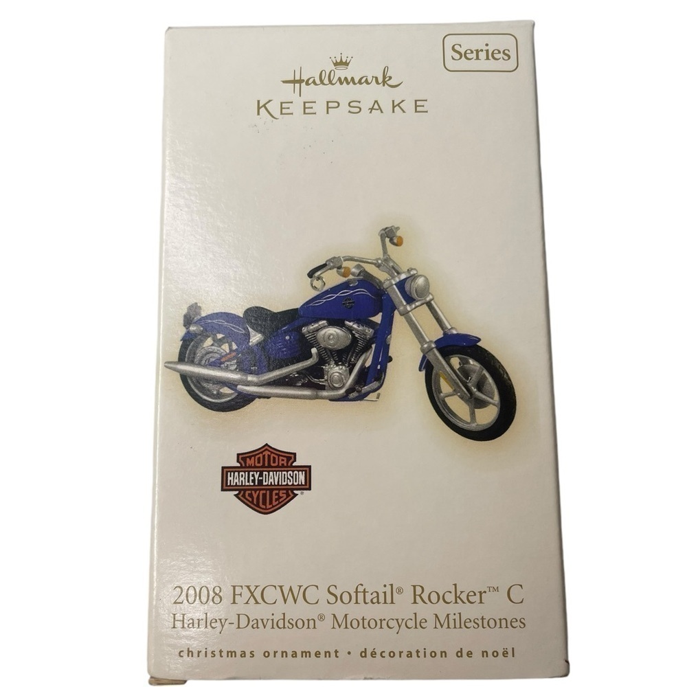 NWT Hallmark Keepsake 2008 Harley-Davidson FXCWC Softail Motorcycle Ornament
